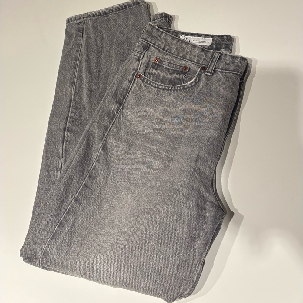 Zara Charcoal Straight Jeans